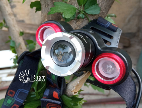 چراغ قوه پیشانی سه لامپ مدل XQ-117-3