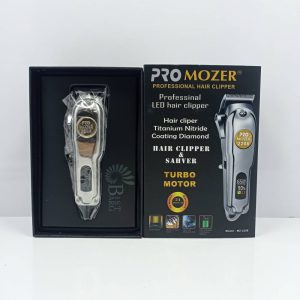 اقلام داخل جعبه ماشین اصلاح موی سر و صورت پروموزر مدل MZ-2208