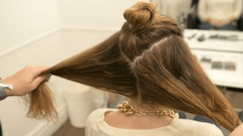 صاف کردن مو با سشوار