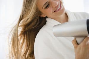 Hair dryer pulling long hair