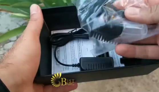 اقلام داخل جعبه‎ی ماشین اصلاح پروموزر مدل MZ-9832