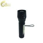 چراغ قوه زوم دار جیبی xpe+cob با چراغ بغل-1.