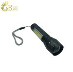 چراغ قوه زوم دار جیبی xpe+cob با چراغ بغل-2.