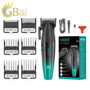 ماشین اصلاح و حجم‌ زن حرفه‌ ای وی جی آر مدل  VGR V-003 Professional Hair Clipper - تصویر 2