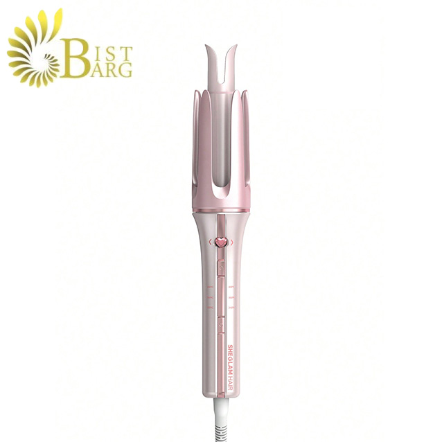 1 فرکننده مو اتوماتیک 25 میلی متر شیگلم (رنگ صورتی) | Sheglam Stylish Pink Automatic Hair Curler - تصویر 1