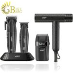 ست ۴ کاره ماشین اصلاح و سشوار وی جی آر مدل VGR 640 Professional Barber Combo
