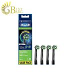سری یدک مسواک برقی اورال بی مدل   | Oral-B Cross Action Black Edition Brush Heads 4-Pack