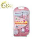ژیلت زنانه ۳ تیغه وتل عصاره آلوئه‌ورا (بسته ۲ عددی) | Wetell 3 Women's Disposable Razor 2 Pcs
