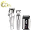 ست ماشین اصلاح ۳ تکه حرفه‌ای کیمی مدل Kemei KM-3023-702 Professional Hair Clipper Set